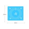 Multicolor Silicone Baking Mat Baking Sheet Pizza Dough Mat Soft Rolling Pastry Board Cutting Fondant Cake Dough Pad Bakeware