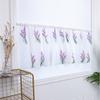 Flower Embroidery Short Curtain Pastoral Shade Kitchen Curtains Half Curtain Short Panel Drapes