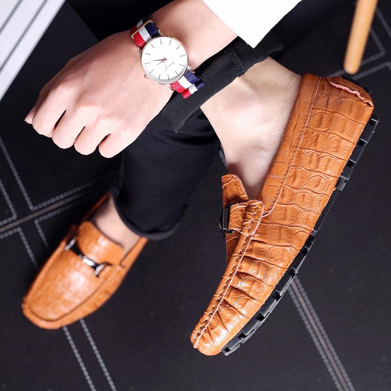 Модная мужская обувь Модные слипоны Лоферы Черная кожа Дизайнерский Роскошный бренд — фото 6