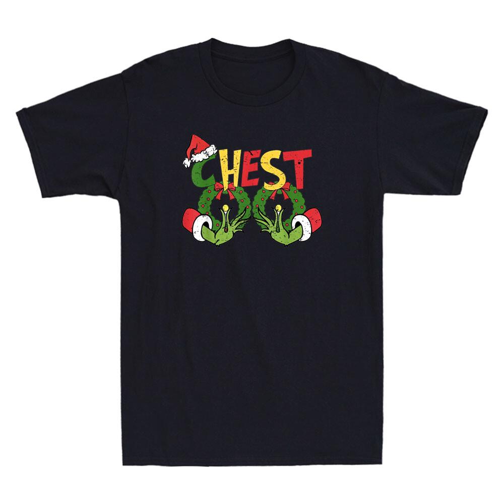 Chest Nuts Matching Chestnuts Funny Christmas Couples Nuts Retro Unisex Tshirt