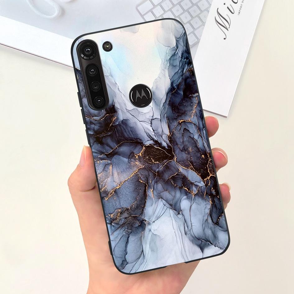 For Motorola Moto G8 Power Case XT2041-1 XT2041-3 Cover Fashion Marble Flower Soft Slim Phone Funda For Moto G 8 G8 Power Bumper