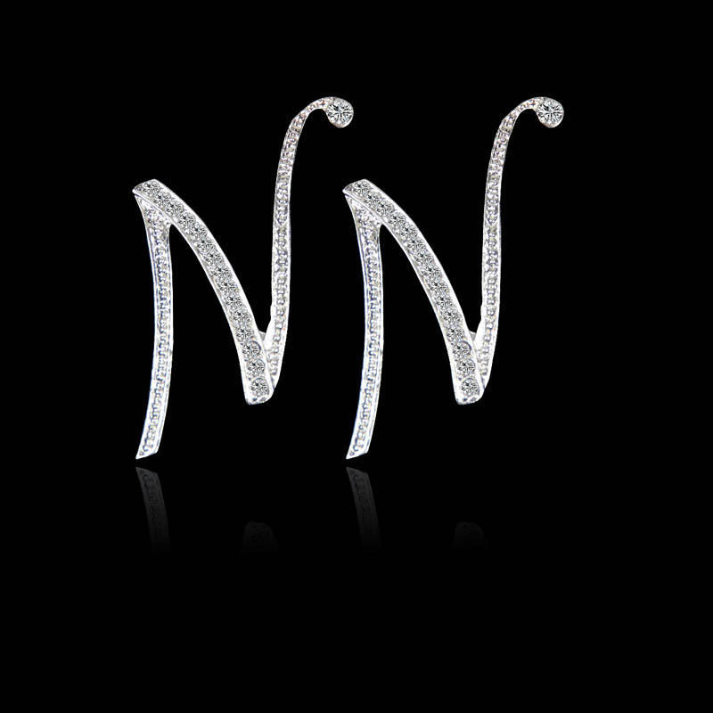 

Мода Творческая Личность Дизайн Классический 26 Письма серьги серьги серьги ювелирные изделия