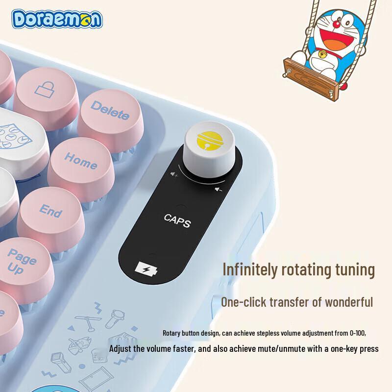 ROCK Doraemon J10 Wireless Gaming Keyboard and Mouse Combo