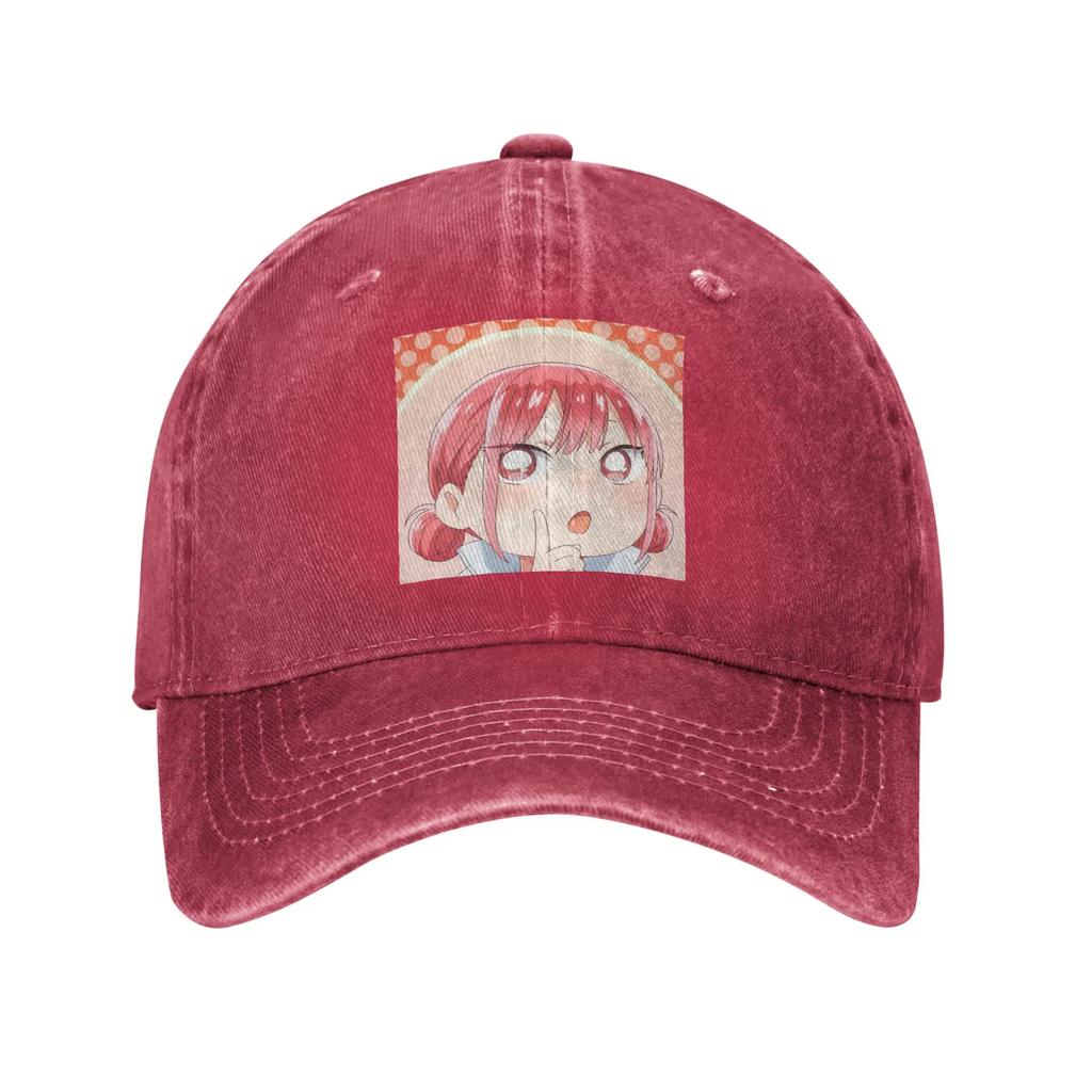 Blue Box Hina Chono Anime Denim Fabric Cap Casual Baseball Caps Adjustable Hat Summer Unisex Baseball Hats