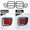 TESIN Lamp Hoods for Jeep Renegade 2016 Up Metal Car Tail Light Guard Cover Accessories for Jeep Renegade Sticker Exterior Parts