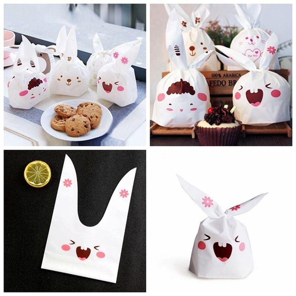 Decoration Bunny Ear Storage Pocket Biscuit Package Candy Bag Easter Rabbit Rabbit Cookie Bags