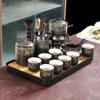 Automatic Ceramic Kung Fu Tea Set for Home: Teapot, Cups, Canister, Tray