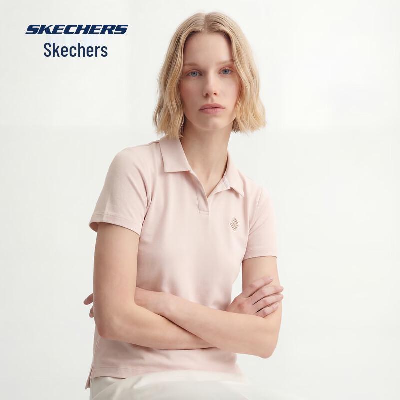 Skechers Women s Moisture-Wicking Knit Polo Shirt L226W099 L 95