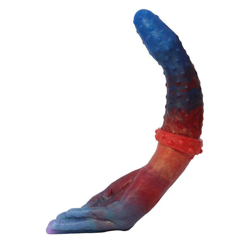 Prst dvojitý dildo anální kolík dildo fisting zařízení pro dospělé sexuální hračky realistický penis vibrační penis odsávání BDSM otrok