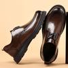 Men's Shoes Trendy New Casual Leather Cowhide Breathable Formal Thick-soled Soft-soled Men's Business British Deodorant Leather Shoes