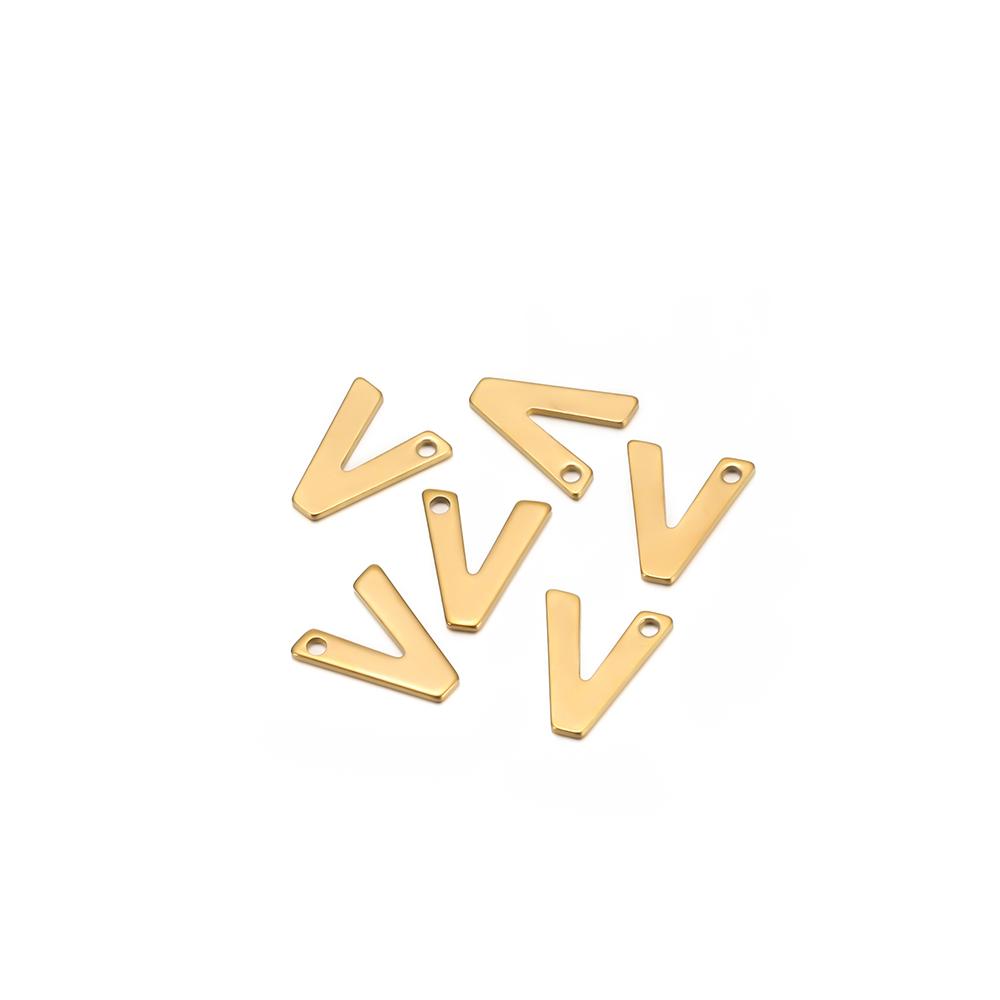30pcs Stainless Steel Gold Color A-Z 26 Letter Pendant Alphabet Charms Pendant for DIY Jewelry Making Earrings Bracelet Necklace