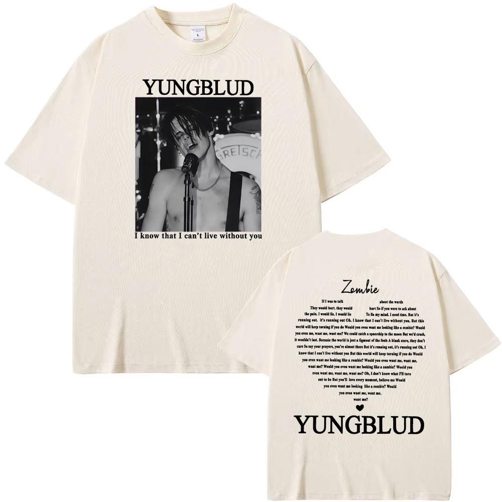 Yungblud Zombie Rock Band Graphic TShirt Unisexs Hip Hop Retro Music Fan Apparel Tshirts Man Casual ONeck High Quality T Shirt