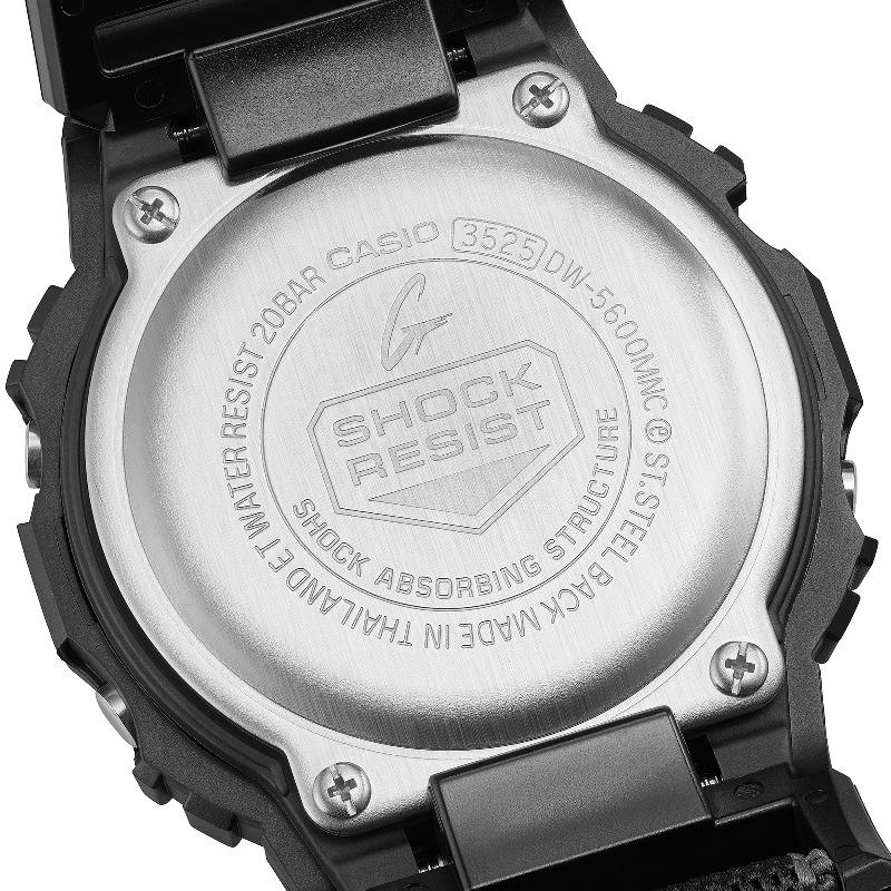 Casio G-SHOCK Men's Resin 200M Water Resistant Shock Resistant Alarm Quartz Watch DW-5600MNC-1