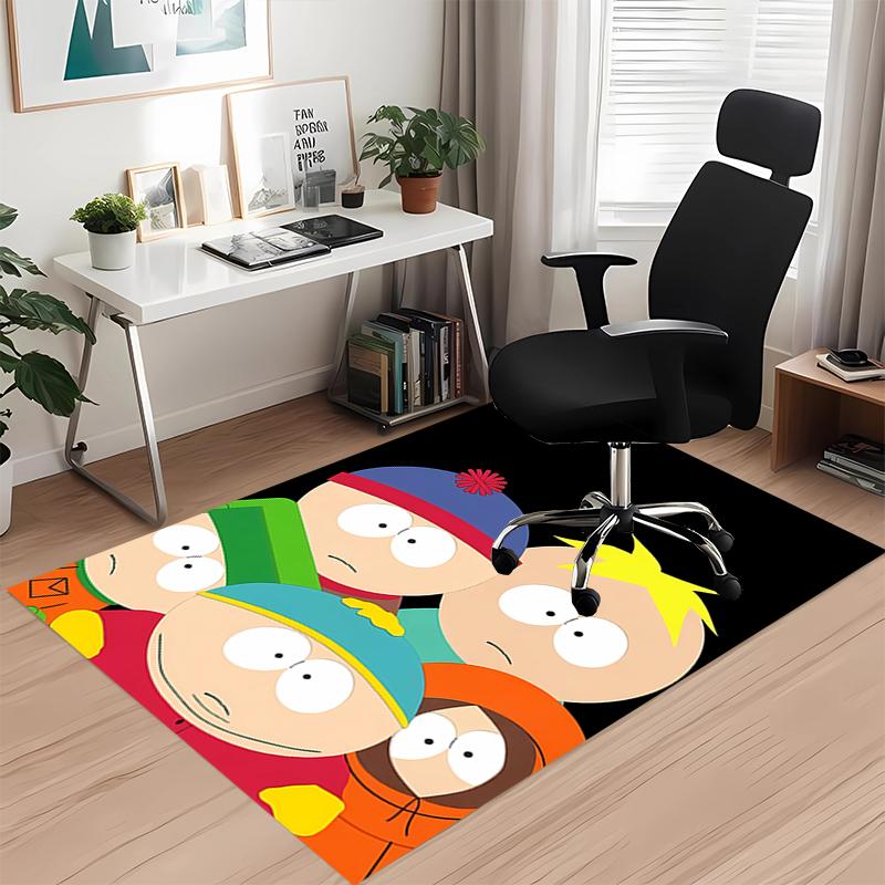 South Park Printed Carpet, for Office Chair Living Room Bedroom Kitchen Room Decor Gifts.
