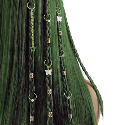 28 ks Motýlek Dutý Kroužek na Vlasy Pletení Vlasů Dreadlocks Korálky Přívěsek Více Stylů Trubičky na Vlasové Copánky Muži