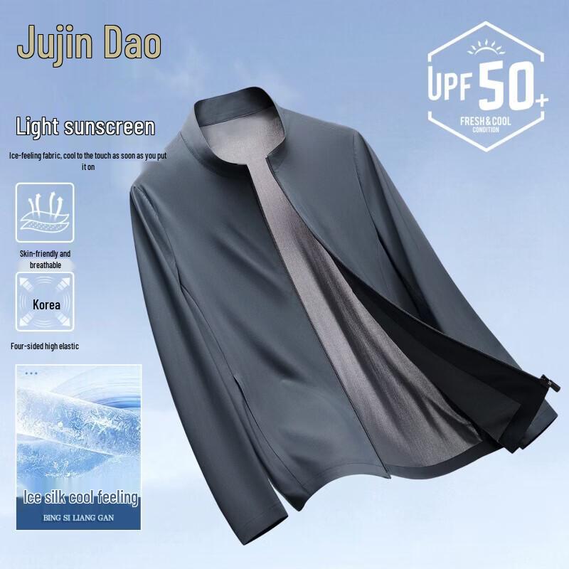 Men's Ice Silk Sun Protection Stand-Collar Jacket