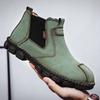 Herren Handgefertigte Echtleder Stiefel Große Größe Bequeme Stiefeletten für Herren Freizeitschuhe Outdoor Stiefel Chelsea Boots