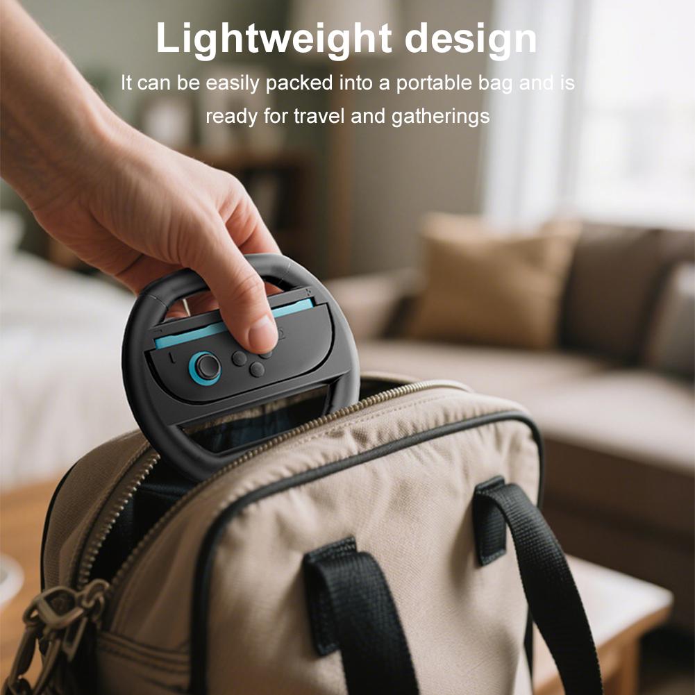 4Pcs Steering Wheels Racing Wheels Controller Handle Holder for Nintendo Switch2 Joy-Con Controllers