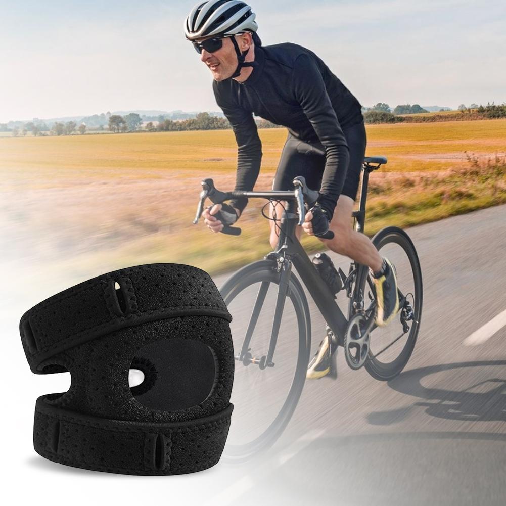 Patella Knee Brace Adjustable Open Patella Support Patella Knee Support Strap for Injuries Running Sports and Workouts