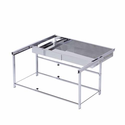 Kawaguchi Kouki Under-Sink Expandable Drawer Rack with Stainless Steel Shelf, Made in Tsubame-Sanjo (Small Size), Made in Japan, 21025