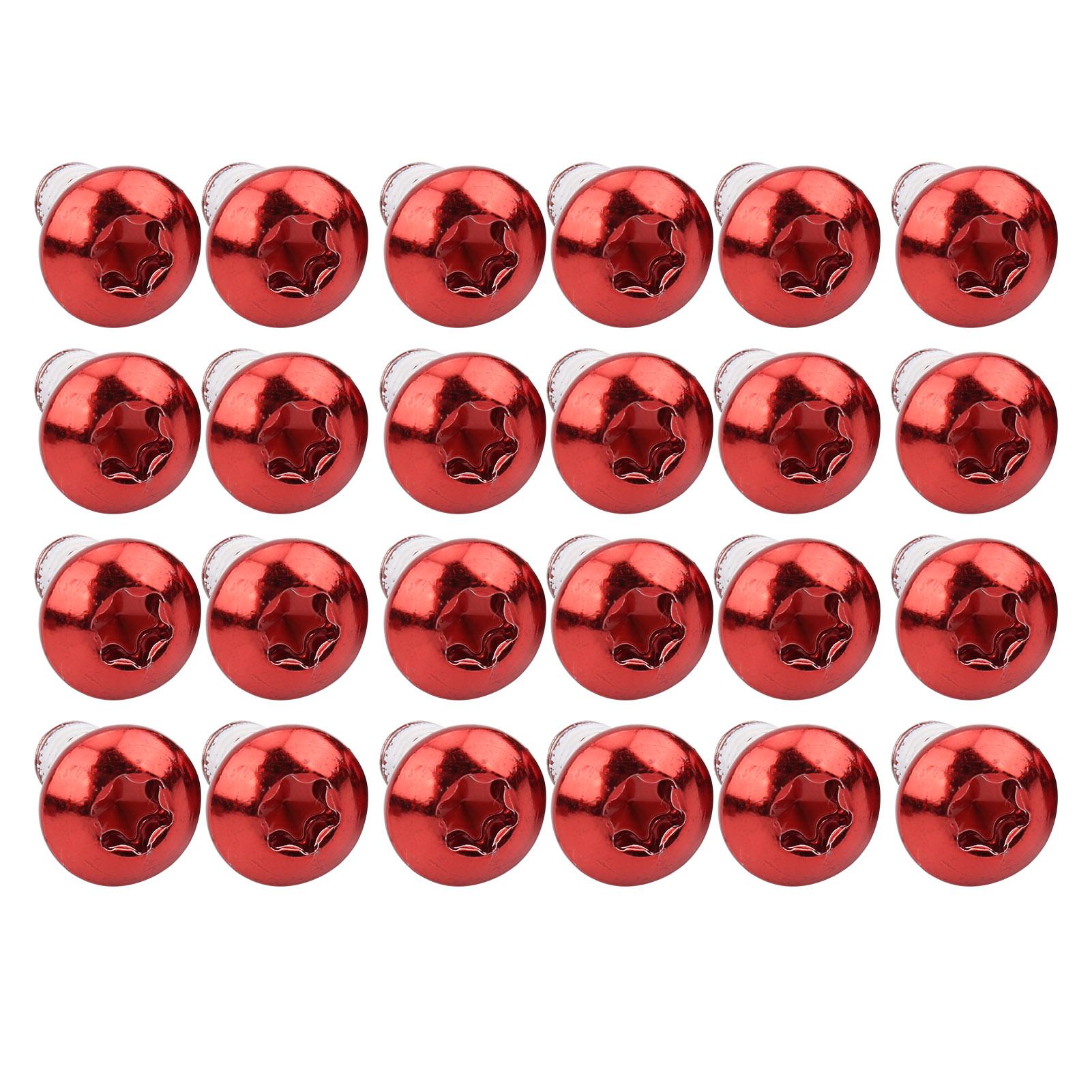 

24 шт. ZTTO велосипедные дисковые тормозные винты T25 цветные болты M5x10 мм 0,4 дюйма стальные износостойкие красные