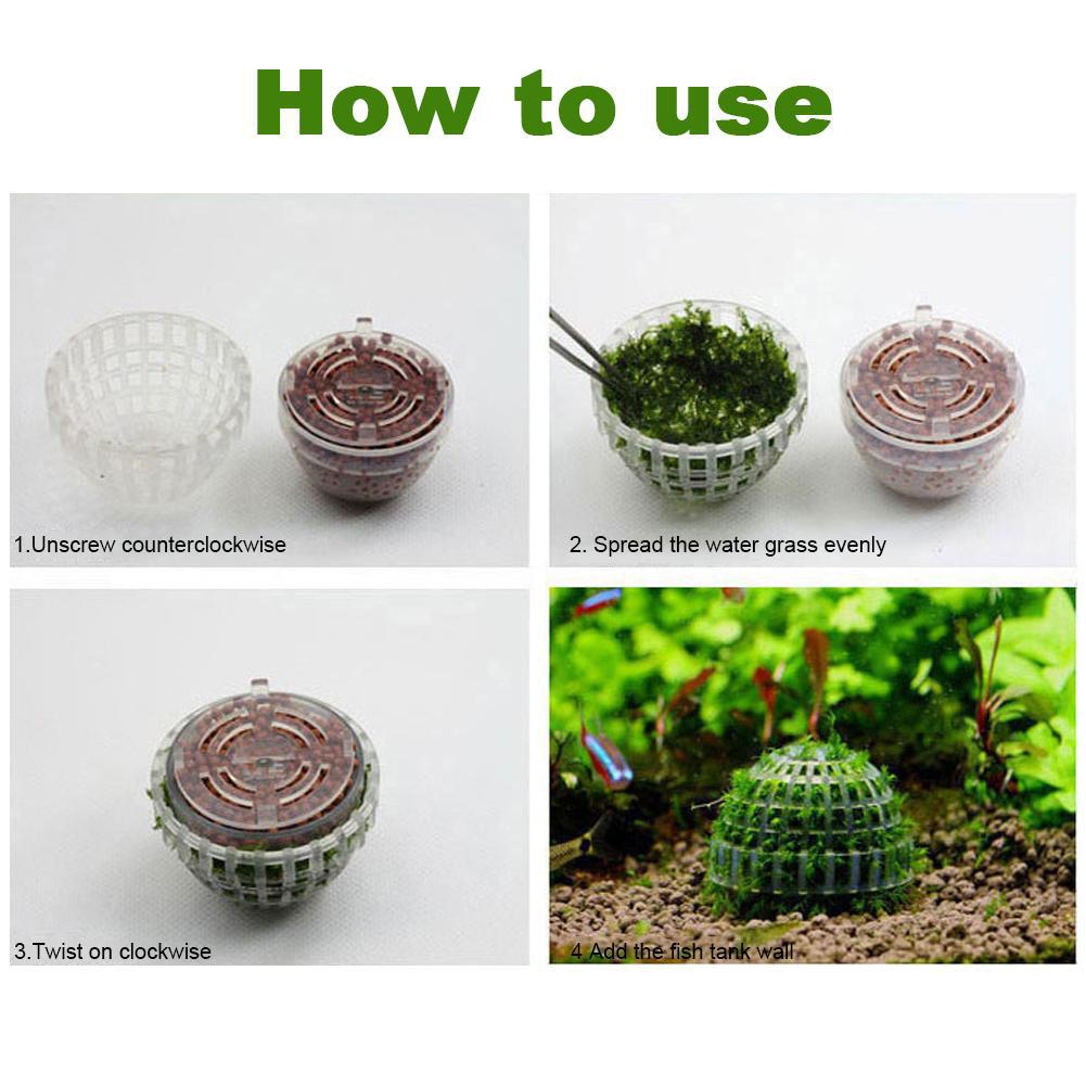 1pcs Aquarium Moss Ball Holder, Fish Tank DIY Moss Ball Shape Former Modeling, Moss Ball Holder Filter for Aquarium Moss Plant