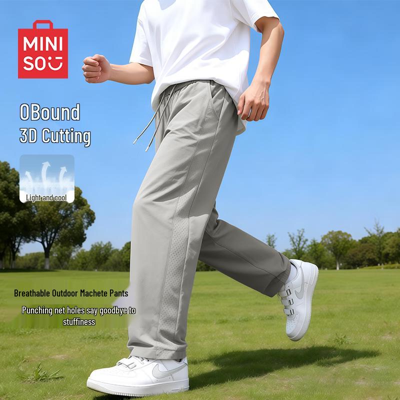 MINISO Men s Lightweight Mesh Casual Pants M