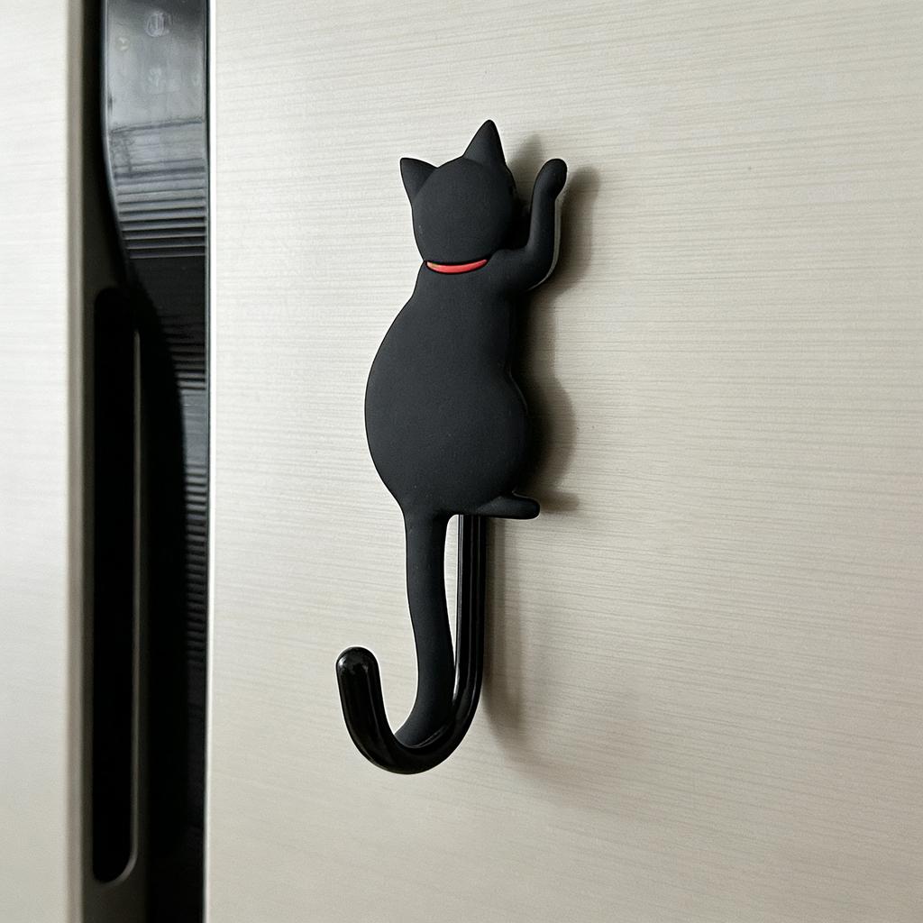 Cat Shaped Magnetic Hook Strong Magnet Key Hanger Japanese Style Decoration For Home Office