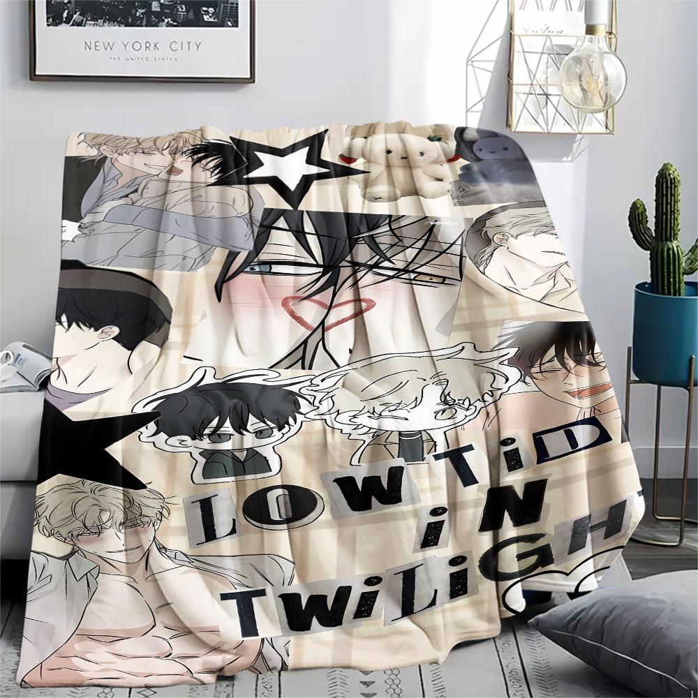 1 Stück Flannelldecke mit 'Low Tide Twilight'-Print, Hohe Qualität für alle Jahreszeiten, Heimdekoration, Wärme und Komfort, Perfekt für Weihnachtsgeschenke