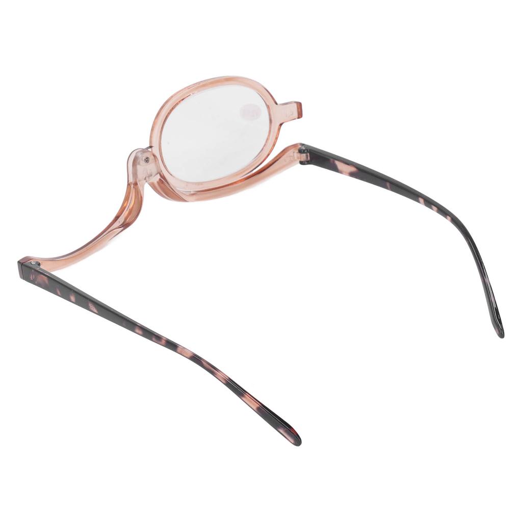 Make-up Leser Hautfreundlich Klapplinse Vergrößerungs-Make-up-Brille Brille mit Etui Transparent