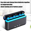 3 Slots Battery Charger Storage Case for 12/11/10/9 Series 3 Channel Battery Charging Dock