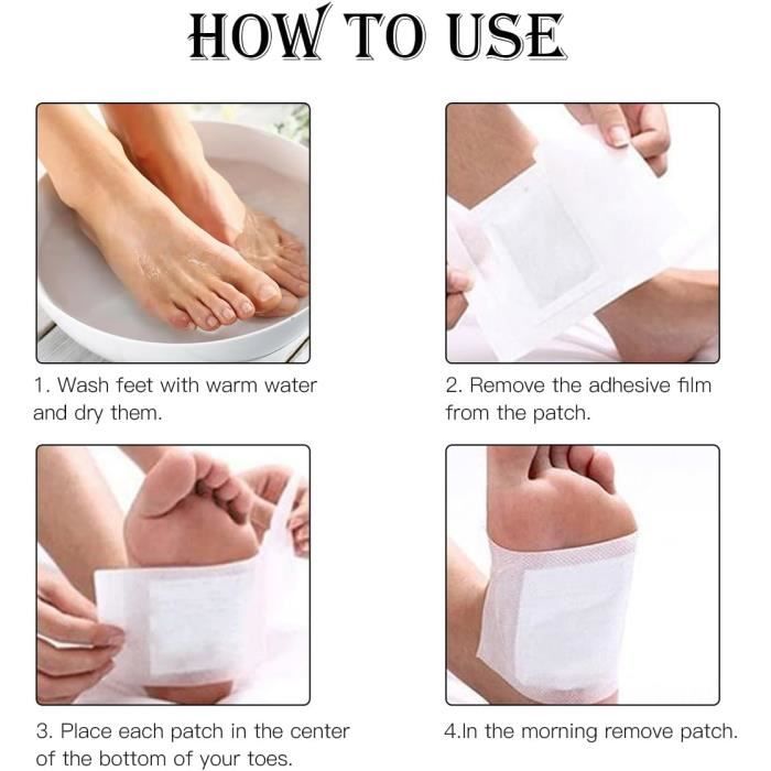 Patchs de soins - 60 Pièces - Détoxification - Soulagement des douleurs - Amélioration de la circulation