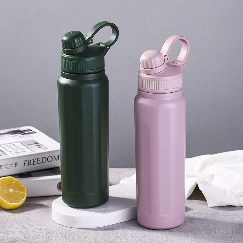 Men's and Women's Outdoor Portable Sports Leisure Large Capacity Simple Straw Cup Silicone Sling Cup