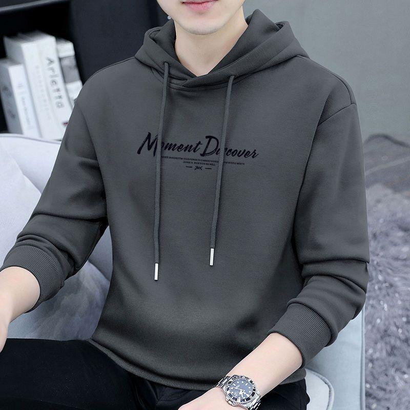 

Мужской пуловер с капюшоном премиум-класса: Повседневный свитшот на осень/зиму M (90-115 lbs)