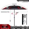 Summer Fishing Sunshade Umbrella - Large, UV Protection