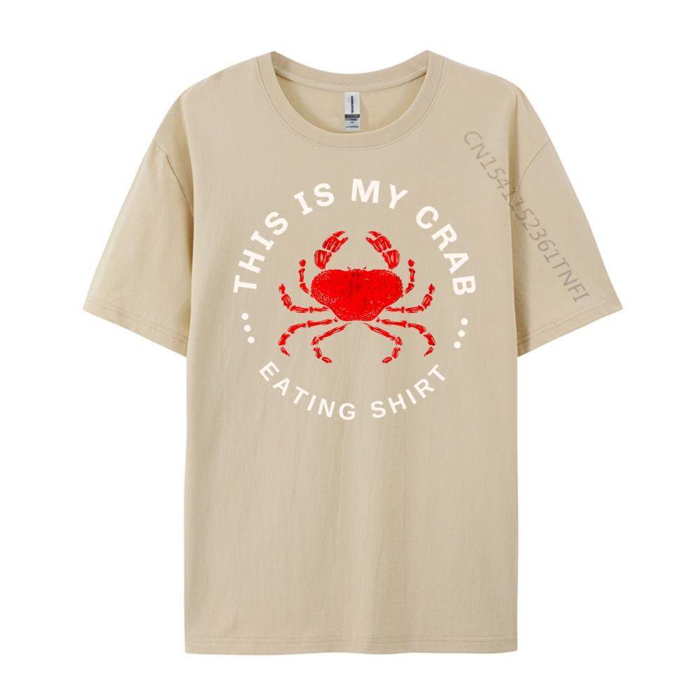 Funny Crab Leg Eating This Is My Hiphop Streetwear Graphic Tee Original Mens TShirts Creative Harajuku Clothing