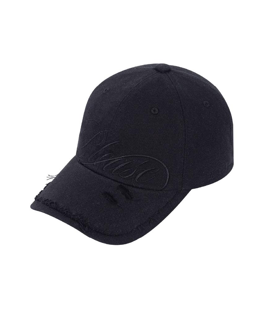 Peullijeunopallou Bella Washed Damage Cap (Black)