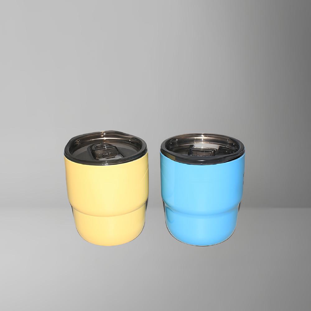 Mini Portable Cup Travel 304 Stainless Steel Double Wall Thermos Cup Creative Gift Cup with Lid Coffee Bottle Thermos Bottle