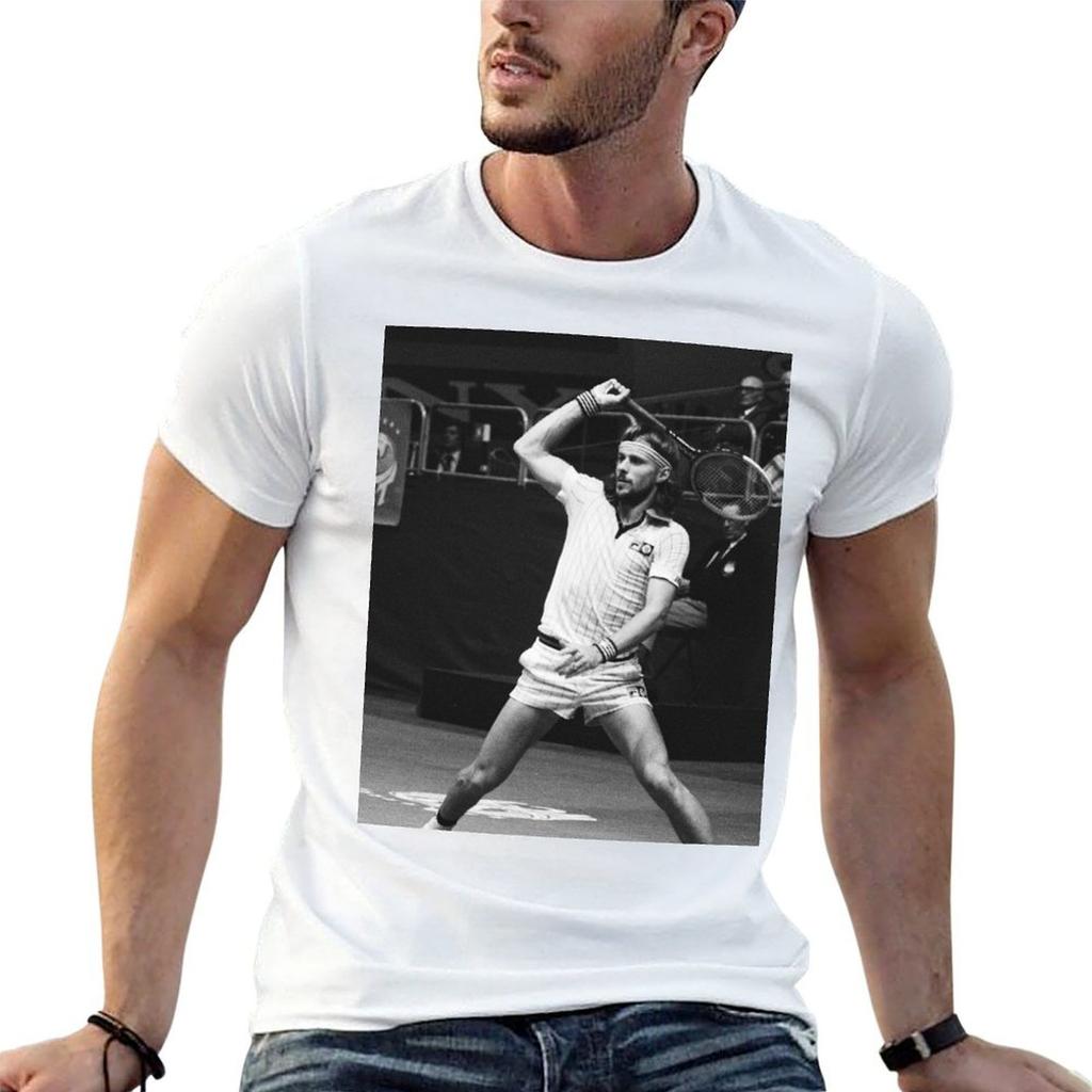 Borg The Ice Unisex Tennis Legend TShirt Unisex T Shirts Cotton Cotton Tshirt TShirt