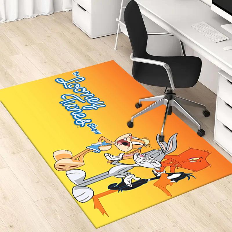 1pc Office Carpet Chair Mats The Looney Tunes Show Perfect for Office Chairs, Living Rooms, Or Bedrooms,Polyester Carpet.HDT006