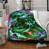 1pc Dragon Fantasy Artwork Blanket Lightweight Flannel Blanket Throw Blanket For Sofa, Bed, Travel, Camping yy2509026202