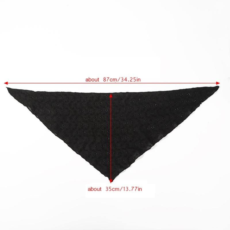 Adjustable Lace Flower Headscarf Bandana Hairband For Women Breathable Hair Accessory Summer Vacation Headpiece