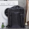 Adjustable Washing Drawstring Backpack Black Clothing Storage Bag Laundry Backpack  Camping