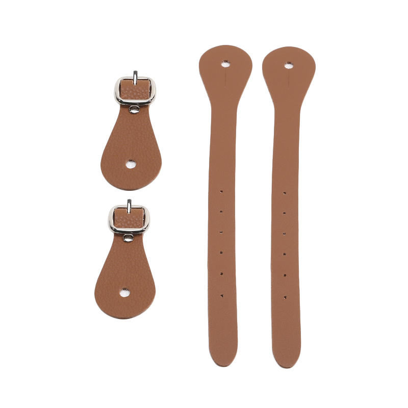 Equestrian Spur Straps Adjustable Leather Horse Riding Spur Straps with Buckle for Horse Riding Outdoor Equestrian Equipment