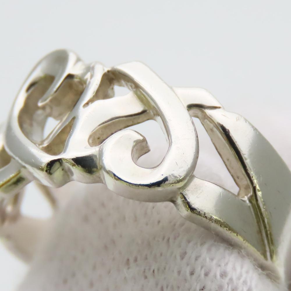 Used TIFFANY&Co. Ring Loving heart triple Paloma Picasso EU#50 Silver925 4.7g Silver Accessories