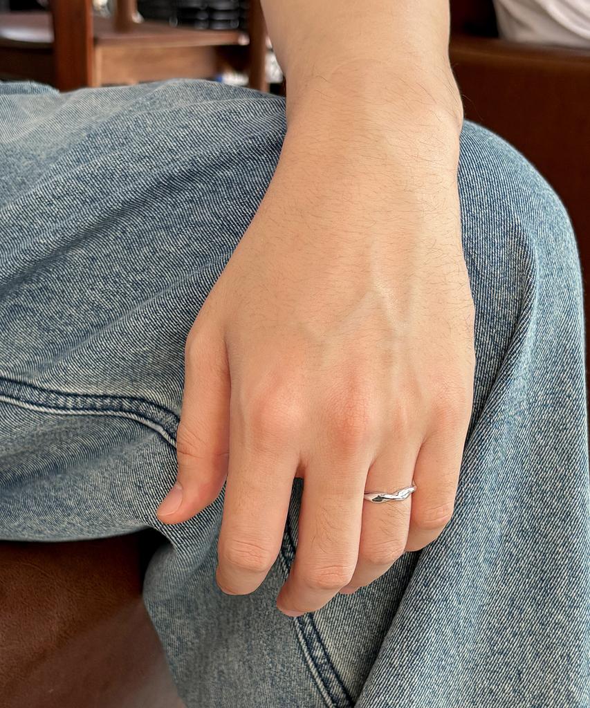 47Bag 925 Silver Couple Rings Friendship Rings Tresse