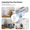 Sensore Smart di Temperatura e Umidità Tuya ZigBee/WiFi con Allarme Remoto tramite APP per Domotica Compatibile con Alexa Google Home