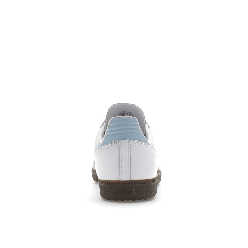 Adidas Samba OG J White Clear Sky Kids Sneakers Footwear-White Blue JI2009