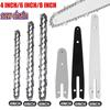 1Set for Electric Saw Chain Guide Plate Set Electric Saw Parts Garden Tool Saw Chain Kit 4/6/8 Inch Logging Pruning