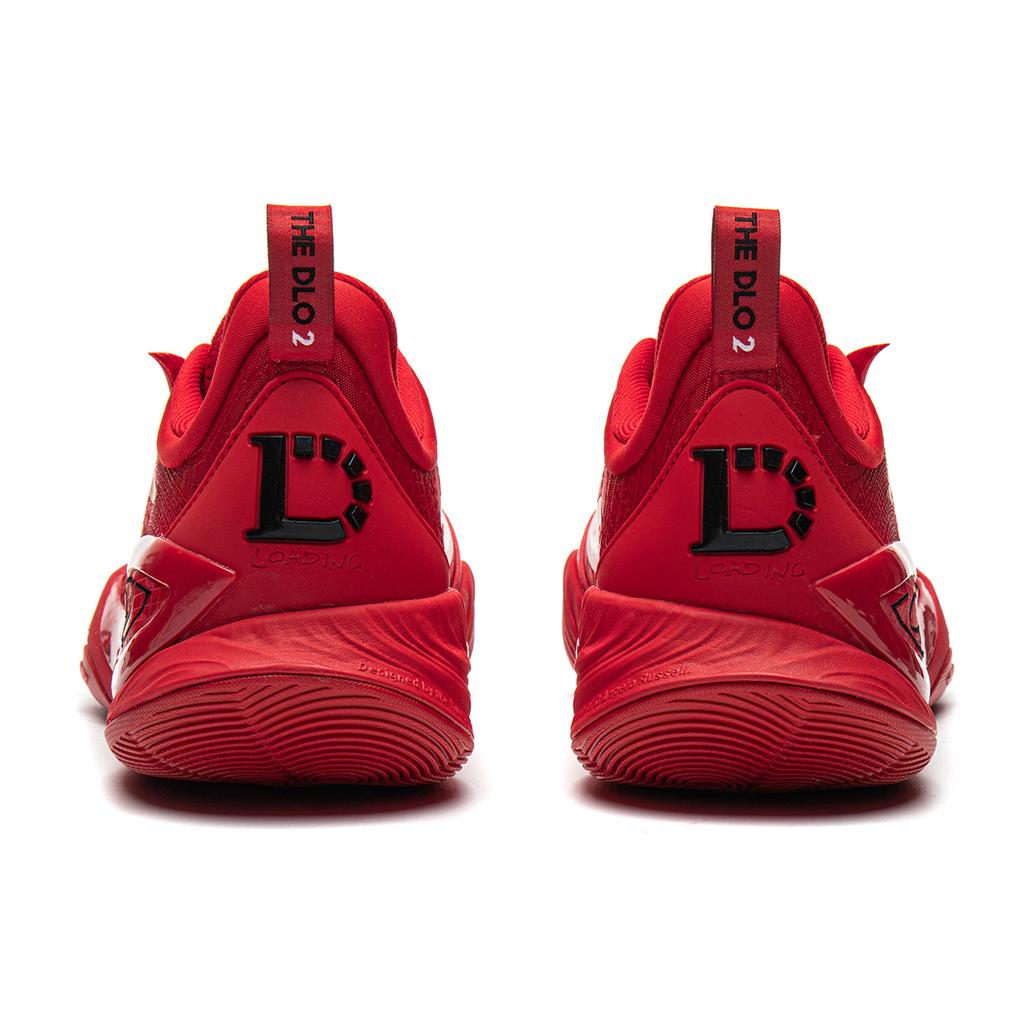 Li Ning DLO2 Nízke Basketbalové Topánky Unisex Bohatá Červená ABPW013-10